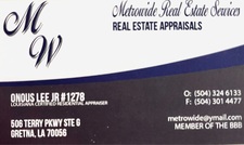 Logo for Metro Wide Real Estate Appraisers
