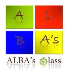 Alba's Glass logo