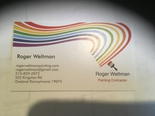Logo for Roger Weltman Painting Contractor