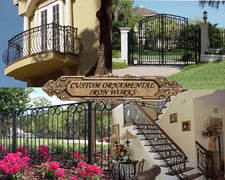 Custom Ornamental Iron Works  logo