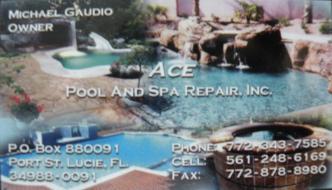 Ace Pool & Spa Repair, Inc. logo