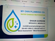 My Own Plumbing Co. logo