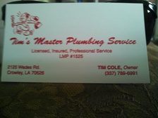 Avatar for Tim's Master Plumbing Service