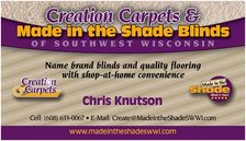 Avatar for Creation Carpets & Made in the Shade Blinds of Southwest Wisconsin