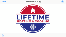 Logo for Lifetime Heating & Cooling