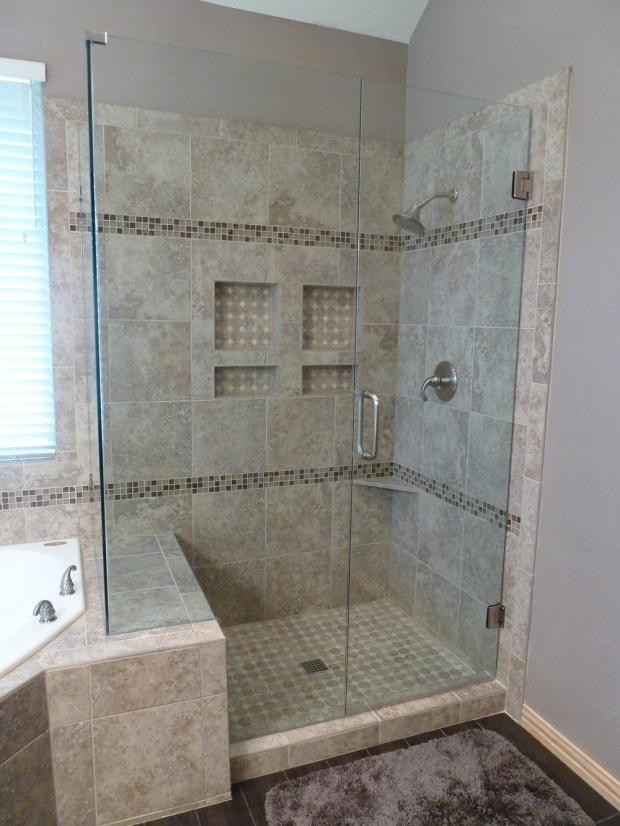 shower bathroom dallas construction steel contemporary fixtures tx sardone stainless tile idea