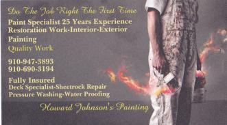 Howard Johnson's Painting logo