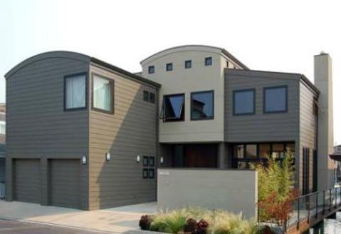 Modern Home Exterior with clerestory windows