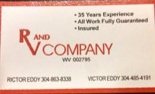 Logo for R and V Company
