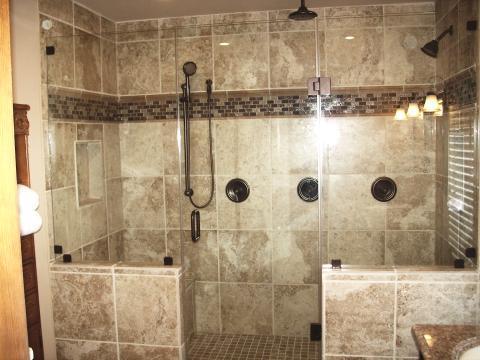 Traditional Bathroom with oil rubbed bronze plumbing fixtures