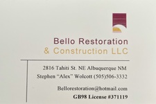 Bello Restoration and Construction, LLC logo