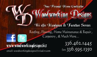 Woodworking Designs logo
