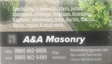 A & A Masonry Co. logo