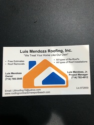 Luis Mendoza Roofing Inc logo