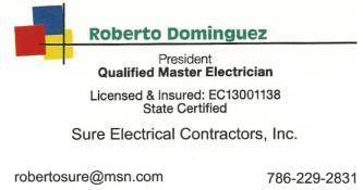 Sure Electrical Contractors, Inc. logo