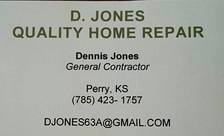 Logo for D.Jones Quality Home Repair - Home  Facebook