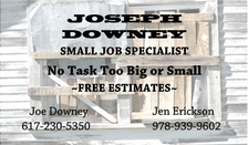 Joseph Downey Small Jobs Specialist logo