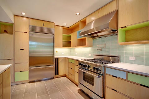 Modern Kitchen with stainless steel appliances