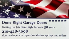 Logo for Done Right Garage Door Repair
