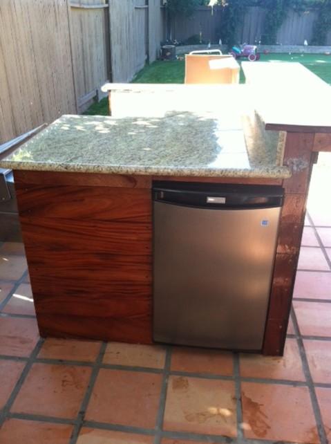 Modern Outdoor Kitchen In Tustin Clay Tile Patio African Modern Outdoor Kitchen In Tustin Clay Tile Patio African