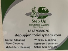 Logo for Step Up Janitorial System
