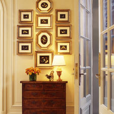 Traditional Entry with entry hall dresser