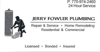 Jerry Fowler Plumbing logo