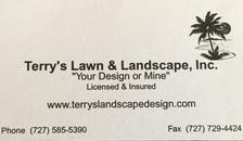 Terry's Lawn and Landscape, Inc. logo