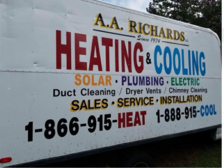Logo for A A Richards Heating Cooling & Plumbing