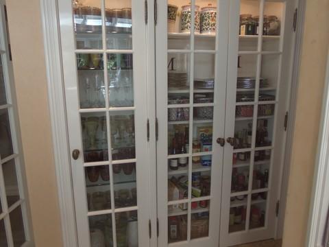 Traditional Closet with functional food storage