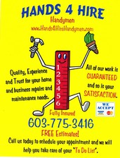Logo for Hands4hirehandyman.com