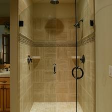 Traditional Master Bathroom with oil rubbed bronze fixture
