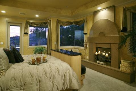 Traditional Master Bedroom with recessed lighting