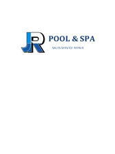 J R pool and spa logo