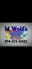 Logo for M. Wolf's Landcaping and Snow Plowing