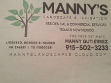 Avatar for Manny's Landscape & Irrigation