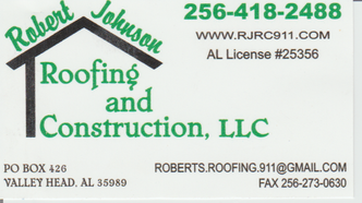 Robert Johnson Roofing And Construction Valley Head Al 35989 Robert Johnson Roofing And Construction