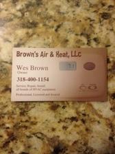 Brown's Air Conditioning and Heat, LLC logo