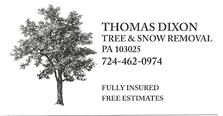 Logo for Thomas Dixon Tree and Snow Removal