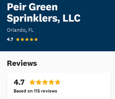 Logo for Peir Green Sprinklers, LLC