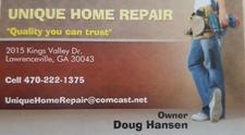 Logo for Unique Home Repair, LLC
