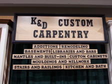 Logo for K & D Custom Carpentry