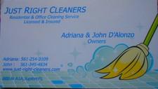 Just Right Cleaners logo