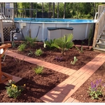 Traditional Deck In Currie Red Retaing Wall Block Wall Solar