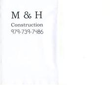 Logo for M & H Construction