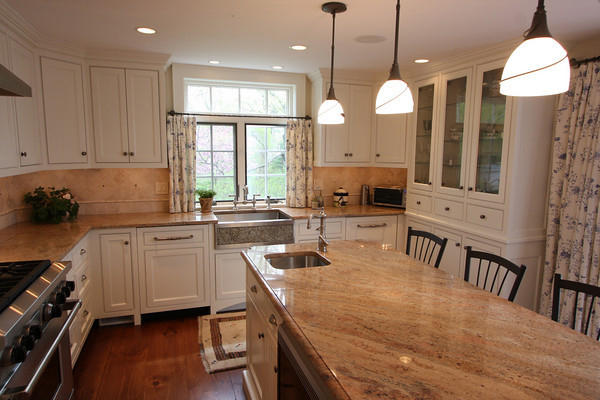 Cape Cod Kitchen In Gloucester Recessed Lights Granite Cape Cod Kitchen With Stainless Steel A Sink