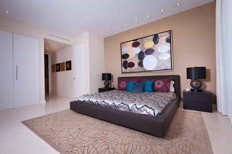 Contemporary Bedroom with contemporary style bedroom with a low sitting king sized bed
