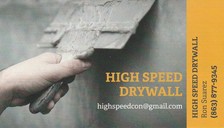 Logo for High Speed Drywall