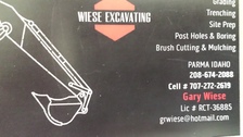 Wiese Excavating logo