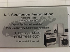 Long Island Appliance Installation logo